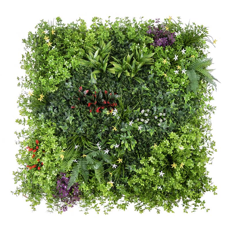 decoração de quintal de parede com vegetação artificial