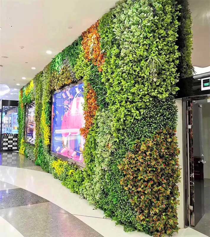 artificial vertical garden mune shopping mall